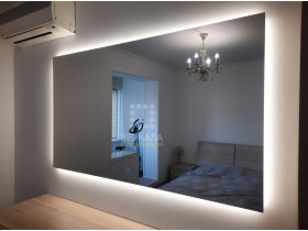 Выполненная работа: зеркало для спальни с подсветкой Прайм 2000х800